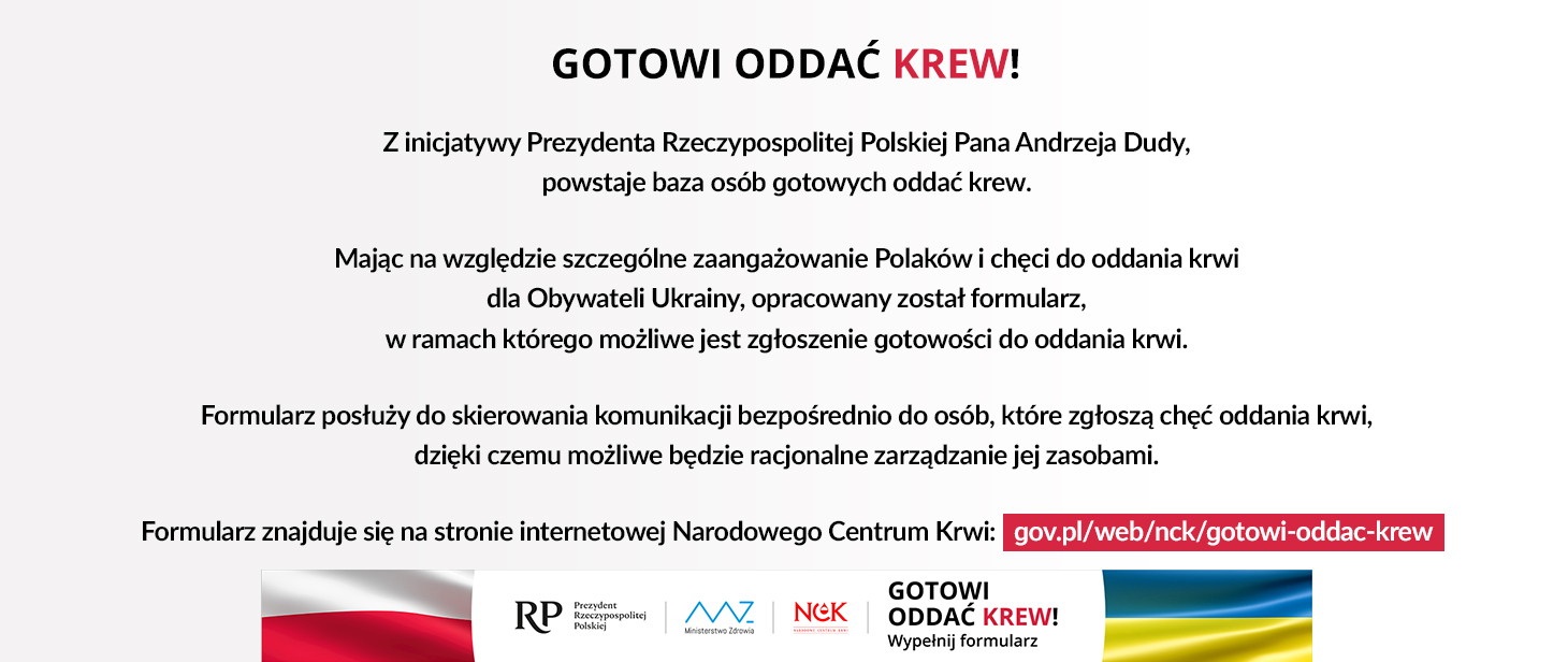 Projekt „Gotowi oddać krew!”