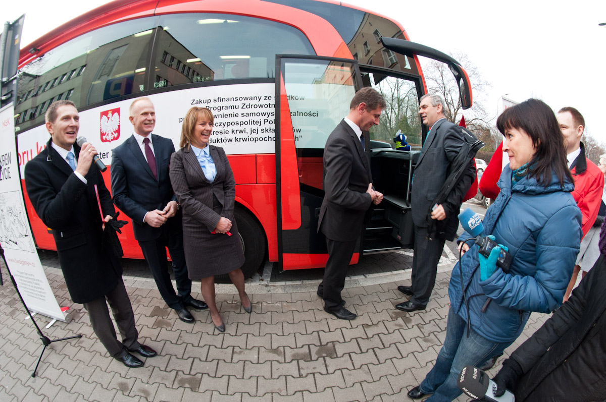 Uroczysta Inauguracja Mobilnego Punktu Poboru Krwi